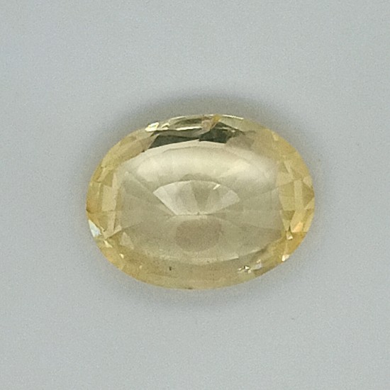 Yellow Sapphire (Pukhraj) 6.64 Ct Good Quality Yellow Sapphire (Pukhraj) 6.64 Ct Good Quality
